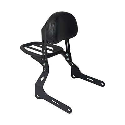 Motorcycle bumper – for Xiangshuai YES418 anti-drop bumper - black-ordinary-a-style-rear-backrest-round-tube-rear-shelf