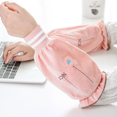 Korean fashion sleeves for women, cute autumn and winter personalized student sleeves, kitchen anti-fouling adult work sleeves