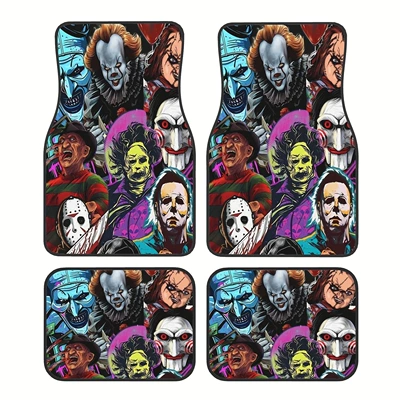 Avtomobil döşəmə paspasları — Mats and Carpets Two-Piece Set Water-Absorbent - horror-9-3344cm-two-piece-pack