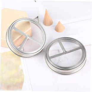 Factory Supply Wide Mason Jar Lid Round 304 Stainless Steel Metal Lid Toothpaste Toothbrush Lid Cross Border