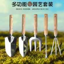 跨境现货不锈钢花园工具挖土除草园艺铁铲家庭院栽培种植园林套装