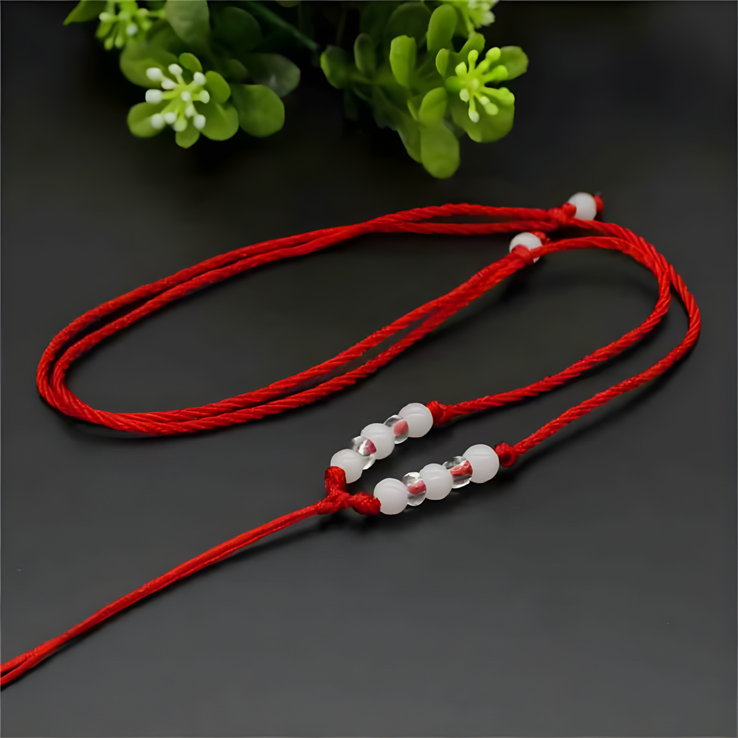 New 8-bead lanyard red wire