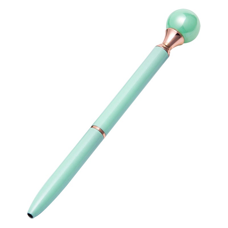 En stock ins Rotary Pearl Metal Bolígrafo pluma regalo de negocios Pink Pearl pen publicidad pluma impresión logo