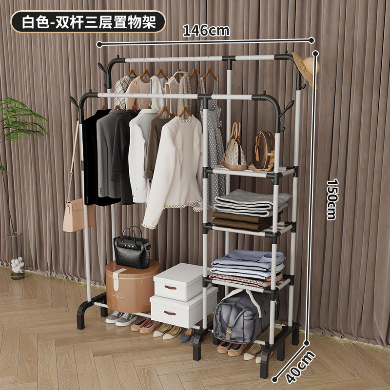 simple dormitorio percha de secado piso vertical dormitorio piso percha de sombrero casa balcón percha de ropa almacenamiento con ruedas percha de ropa