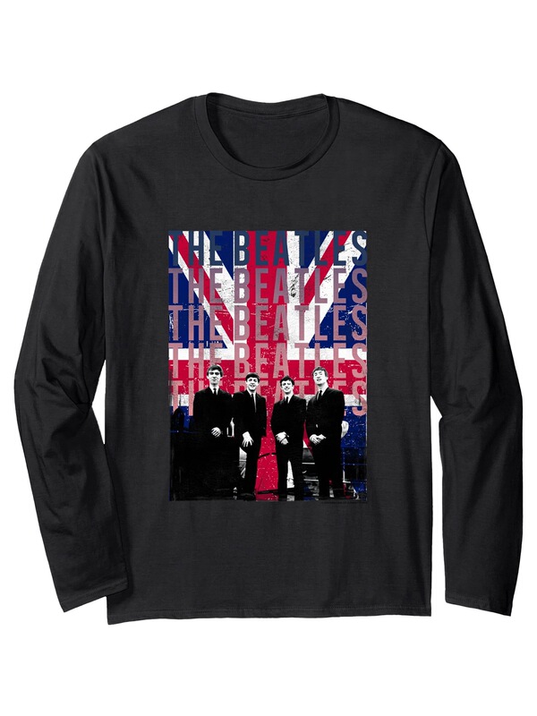 The Beatles Beatles Rock American Retro Autumn and Winter Men's and Women's Cotton Long-Sleeved T-Shirts The Beatles Beatles Rock American Retro Autumn and Winter Men's and Women's Cotton Long-Sleeved T-Shirts