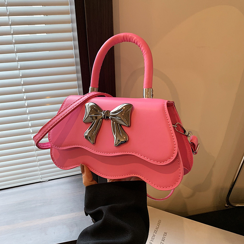 Niche Design Shoulder Handbag Women's Simple Beautiful Bow Bag Women's 2024 Spring and Summer New Crossbody Bag