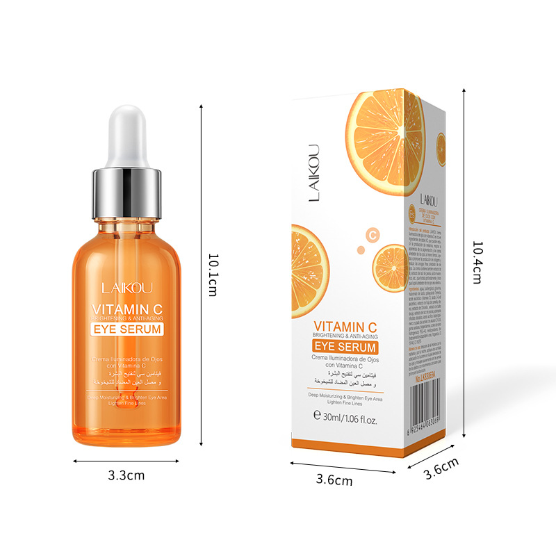 Cross-border LAIKOU Vitamin C Eye Essence 30ml, manufacturer-supplied cosmetics for eye care