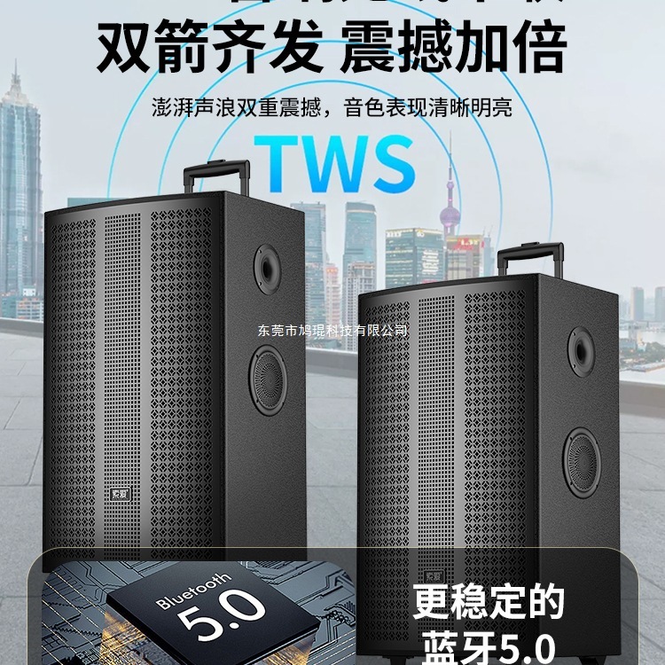 索爱广场舞音响大音量户外K歌演出超大移动拉杆蓝牙音箱2025新款|undefined