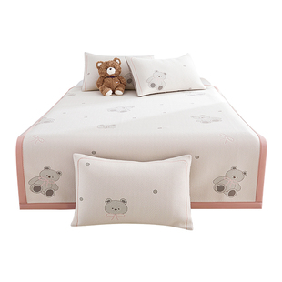 Llsummer 2025 New Ice Bean Ice Silk Mat Machine Washable Summer Air-Conditioned Soft Mat Class a Maternal and Infant Grade Bed