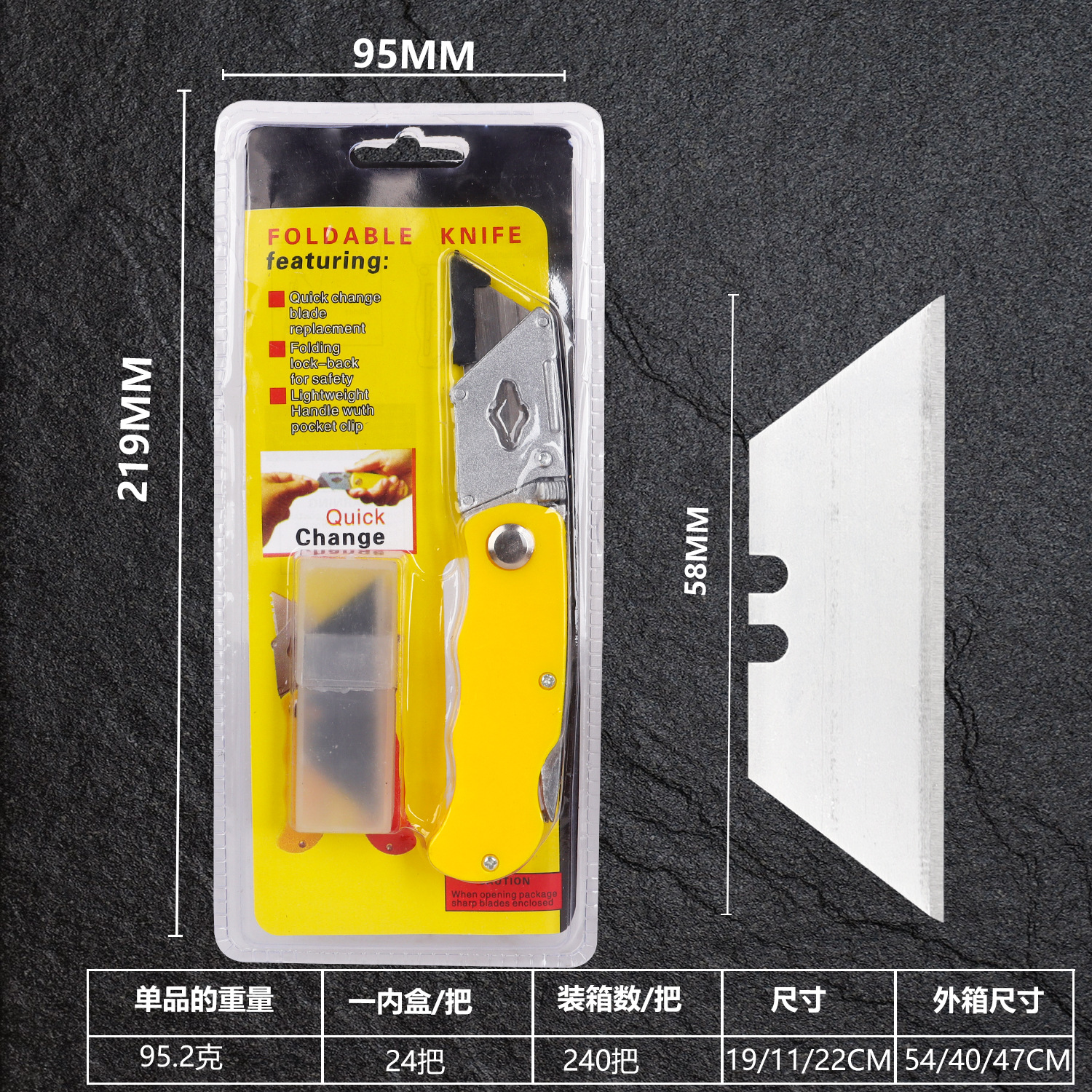 Cuchillo plegable de acero todo acero inoxidable cuchillo artístico plegable cuchillo de papel pintado cuchillo trapezoidal cuchillo cuchillo de corno de caballo cuchillo eléctrico cuchillo de corno de toro