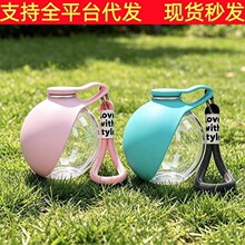 宠物水壶外出便携式饮水杯挂式球形可回流折叠饮水器户外狗狗水碗