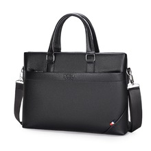 2025商务男士手提电脑包pu大容量潮流单肩手拎男式公文包大容量会