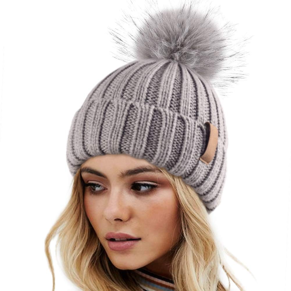 Unisex Basic Lady Solid Color Pom Poms Eaveless Wool Cap display picture 1