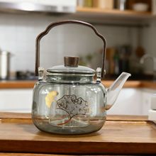 高硼硅玻璃茶壶提梁壶蒸煮一体加厚大容量泡茶煮茶壶电陶炉烧水壶