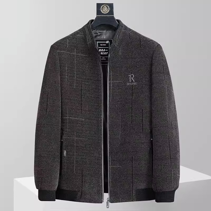 Transmisión en vivo popular 2023 primavera y otoño chaqueta de hombre de mediana edad y ancianos chaqueta de hombre de mediana edad chaqueta de hombre de otoño