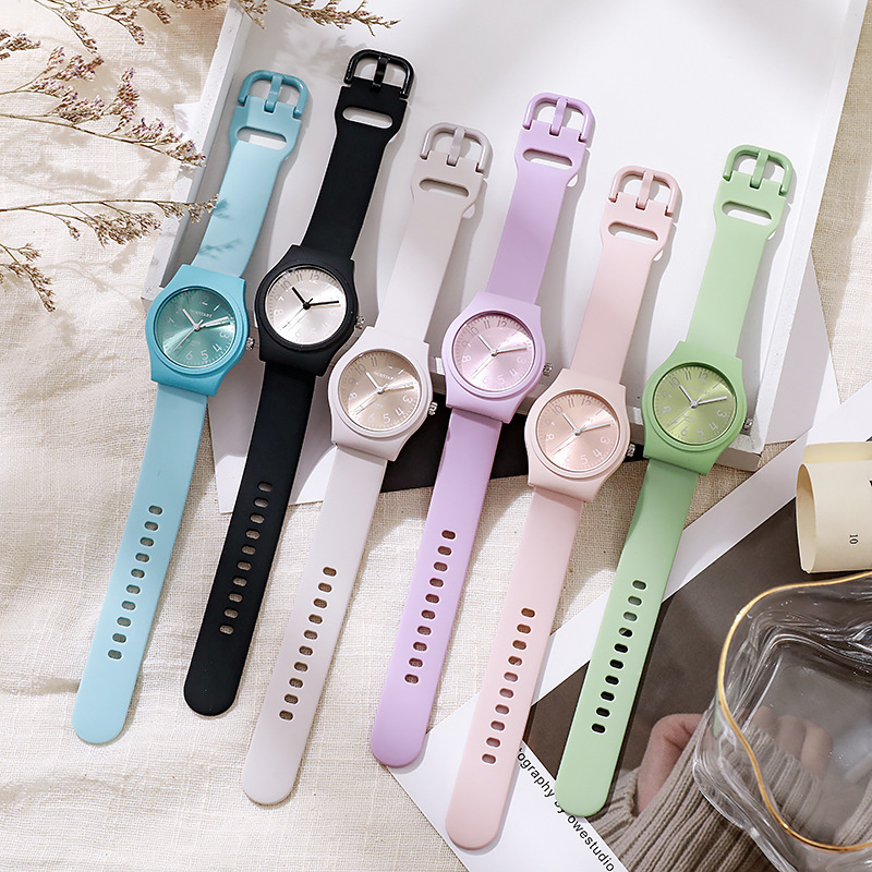 Quartz children's fresh fashionable silicone swiss watch