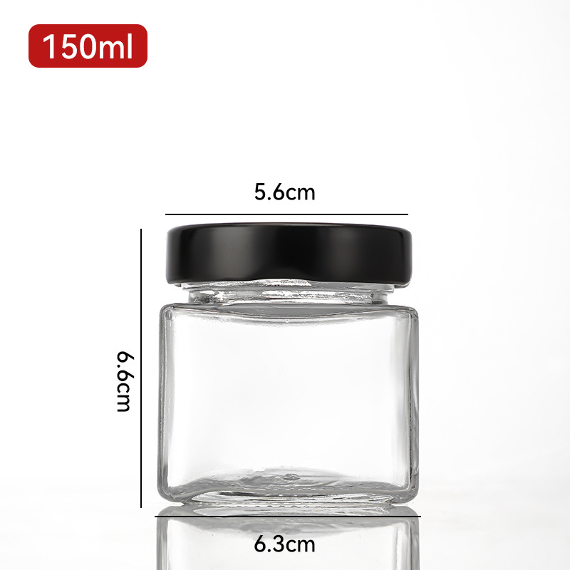 Encurtidos cuadrados de tapa alta, salsa de chile, botella de miel 180ml 280 ml, paquete malicioso, botella de vidrio, nuevo lugar