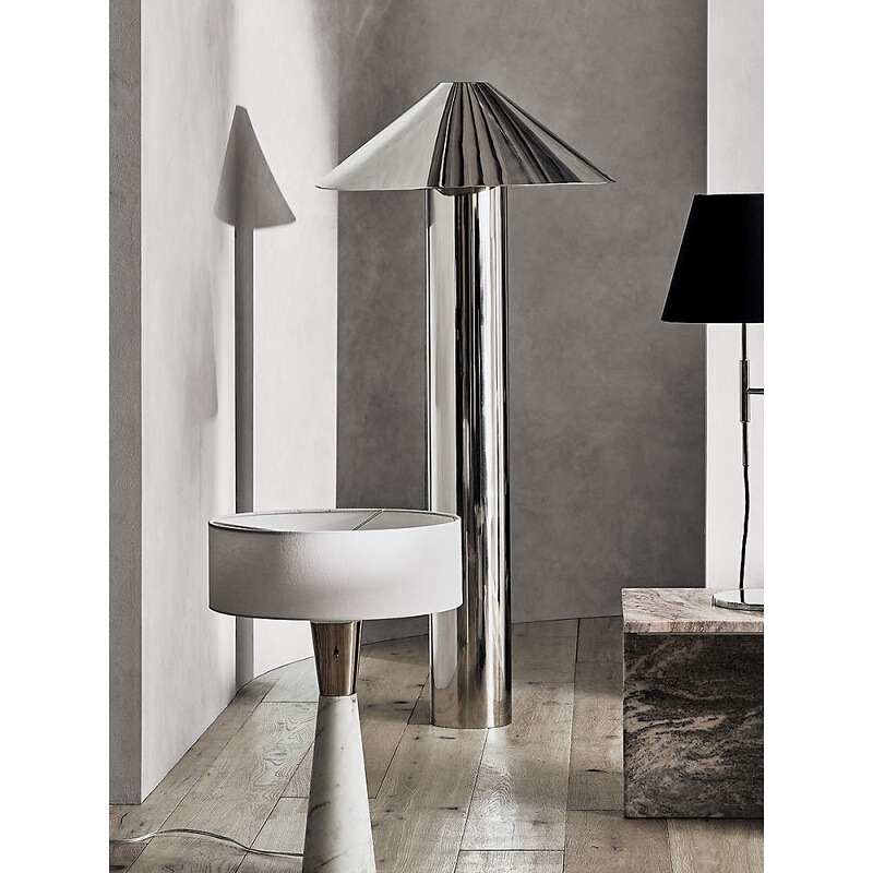 Scandinavian Modern Wabi-Sabi Style Mid-Century Living Room Bedroom Study Atmosphere Lamp Covered with Antique Bag