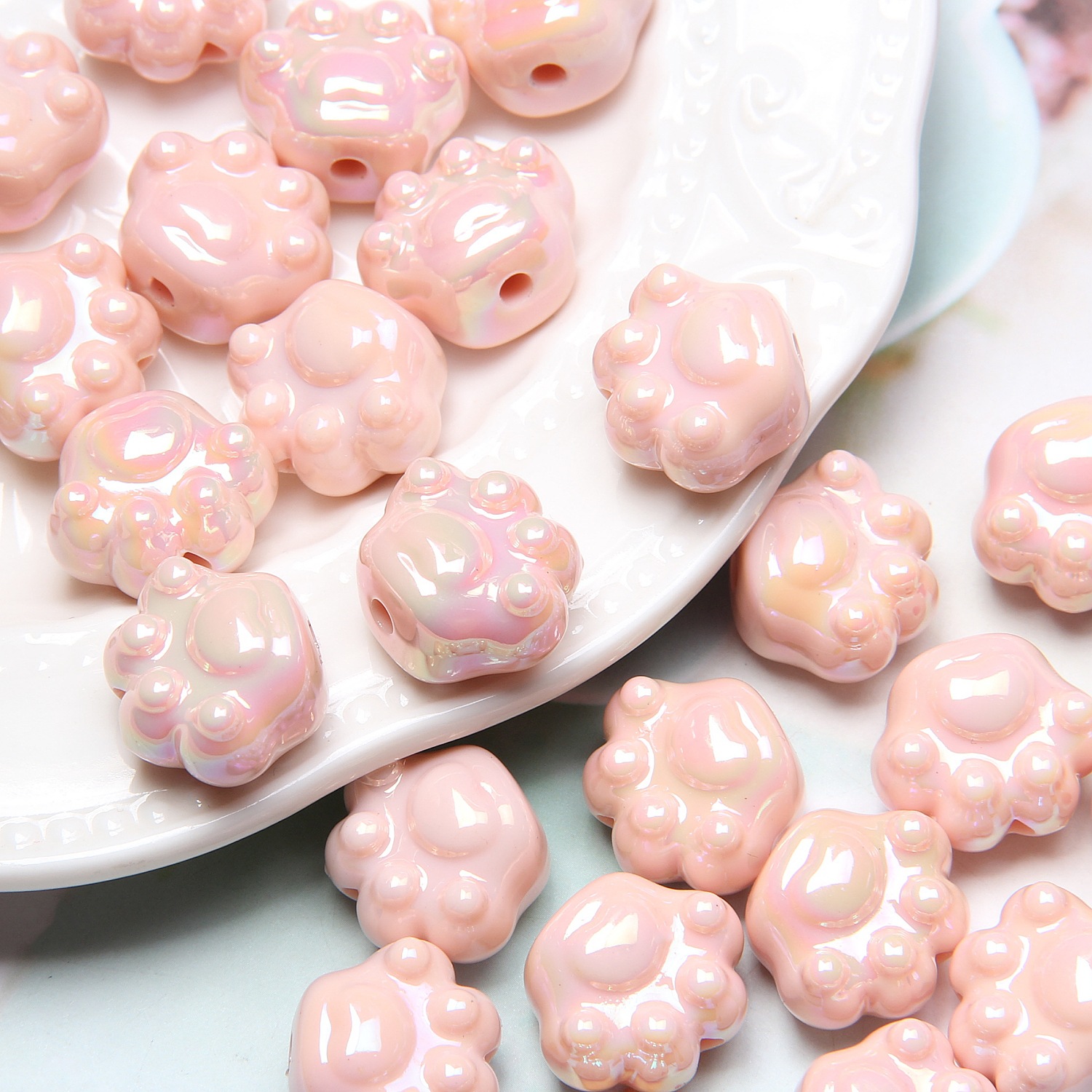 4g Weight Beads Jewelry Making Type DIY Jewelry Accessories Classification 1 Piece Quantity Acrylic Material Solid Color Pattern Cute Style 1 Piece Arylic Solid Color DIY Jewelry Accessories Beads 4