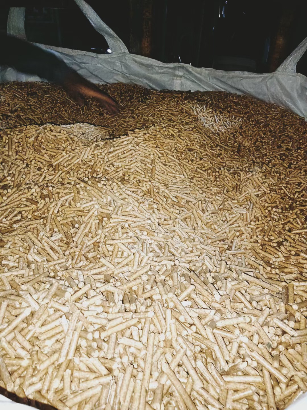 Sand para gatos de pino, fábrica de madera de pino al por mayor, arena para gatos transfronteriza, fuerte absorción de agua y bajo polvo, 15KG, inodoro para gatos adultos y gatos jóvenes