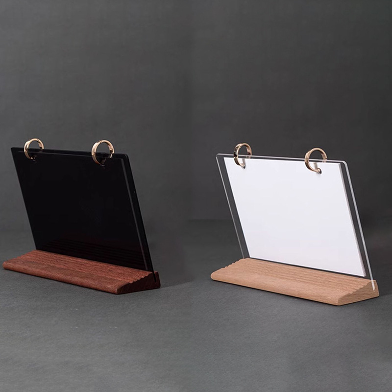 Calendario de escritorio de madera creativo año de la serpiente nueva base de calendario empresarial 2025 simple nueva decoración de madera de escritorio