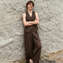 韩系气质休闲风设计感马甲上衣长袖套装2025秋季新款时尚女装套装