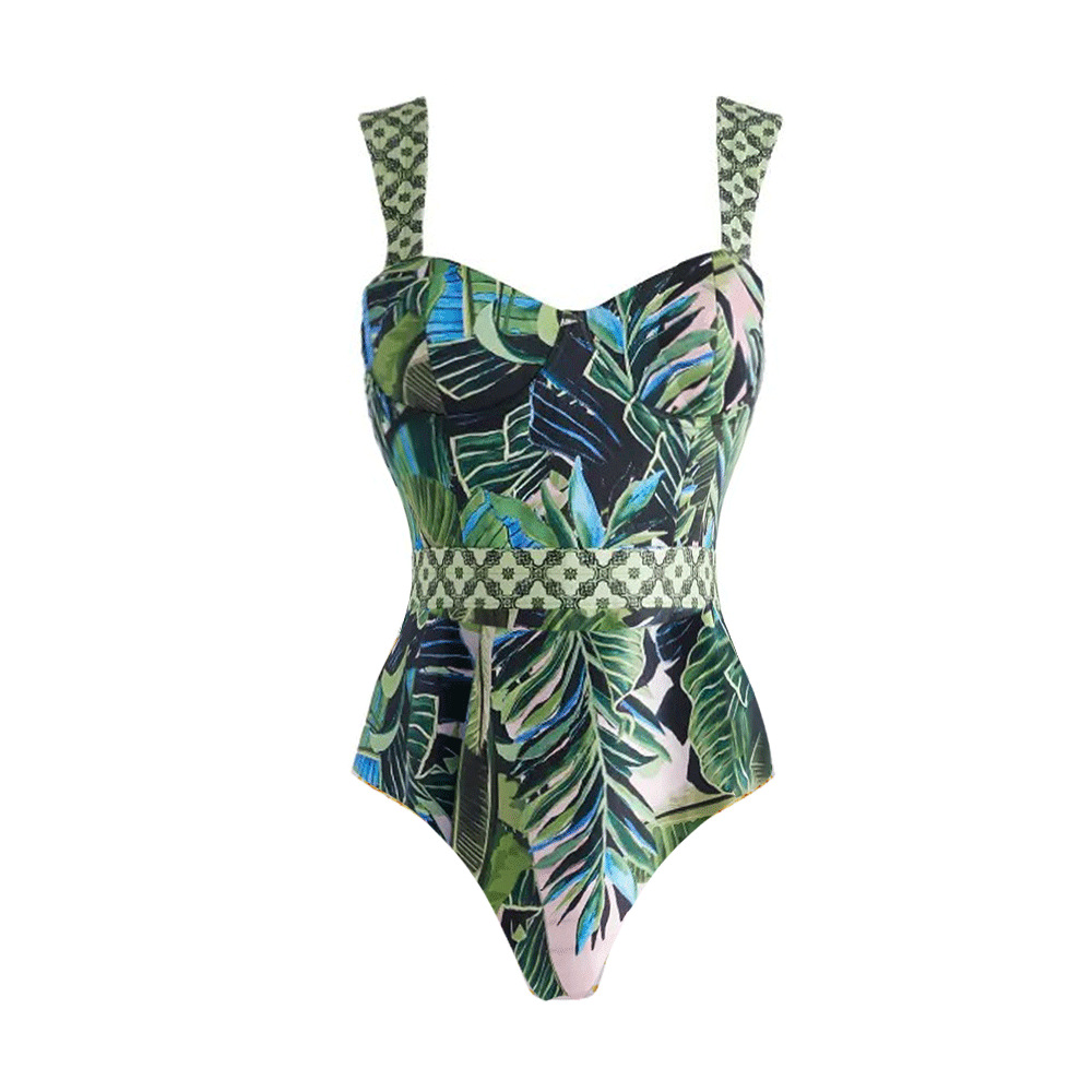 Damen Badeanzug Mit Blumenmuster Und Rock Für Optimalen Halt_voghion.com