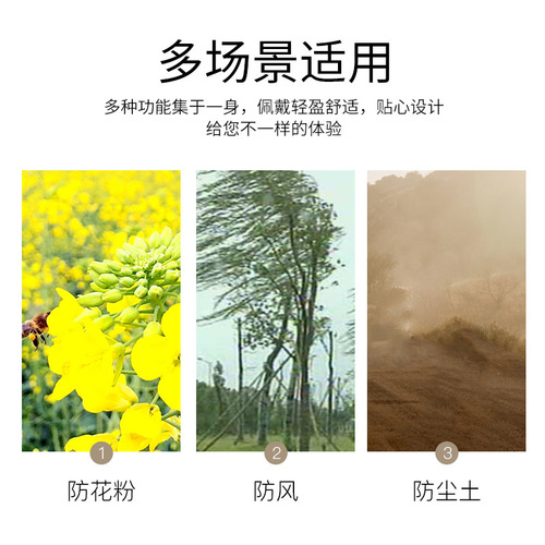 Japan station children's anti-pollen glasses, anti-wind and sand-proof, anti-shock allergy glasses, pollen season safety goggles