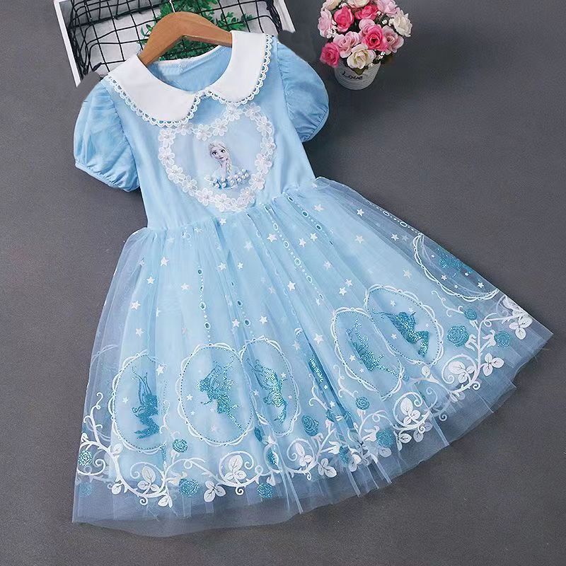 Summer Girl's little angel magic princess dress Super fairy Western style Shasha dress children's dress performance dress