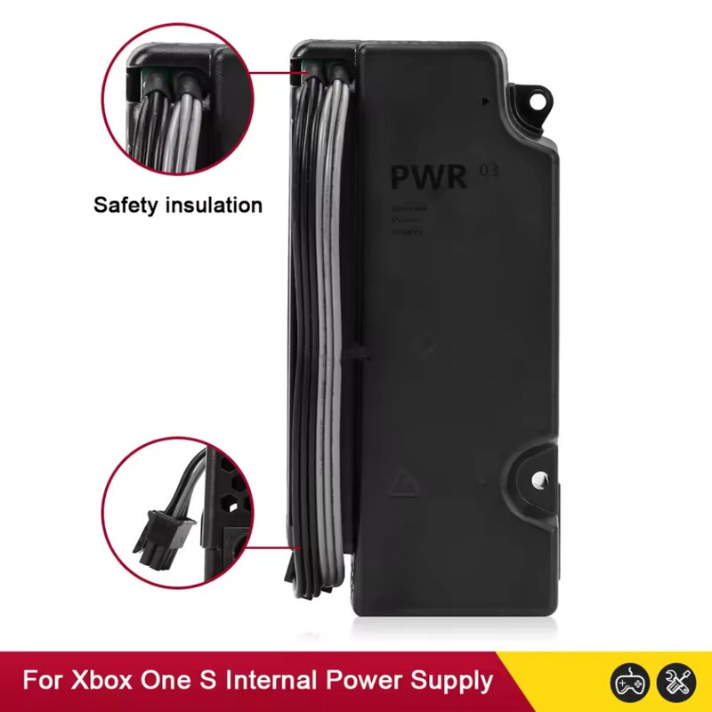 Original Xbox One Slim Power Adapter One S Built-In Power Supply Xbox1S Console Power Supply X1S Original Xbox One Slim Power Adapter One S Built-In Power Supply Xbox1S Console Power Supply X1S