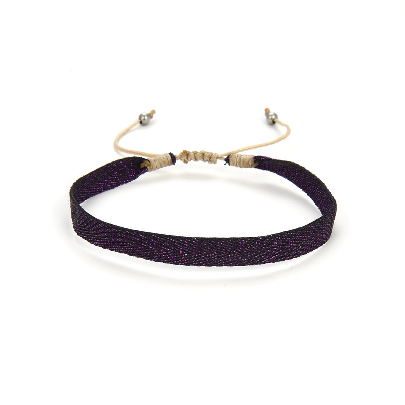 1 Stück Ethnischer Stil Runden Seidenfaden Stricken Unisex Armbänder display picture 2