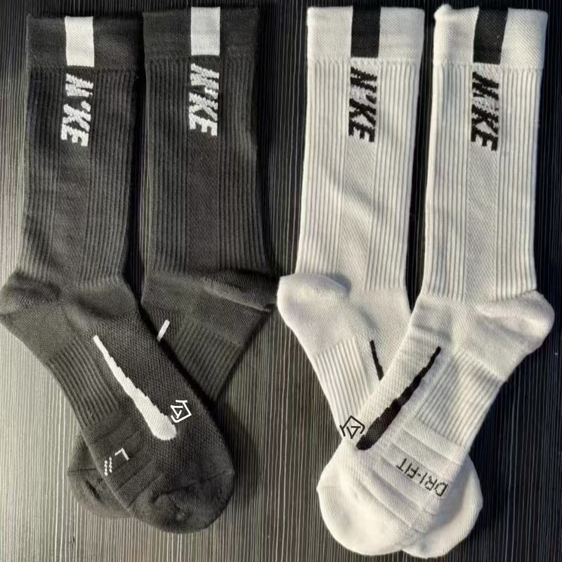 Towel Bottom Suwan Nexst Socks Men's Trendy Versatile Professional Outdoor Sports High-Top Letter Basketball Socks Women's Socks