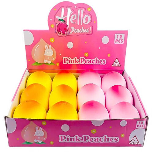 Peach decompression toy Big peach pinch flour ball decompression artifact slow rebound vent toy