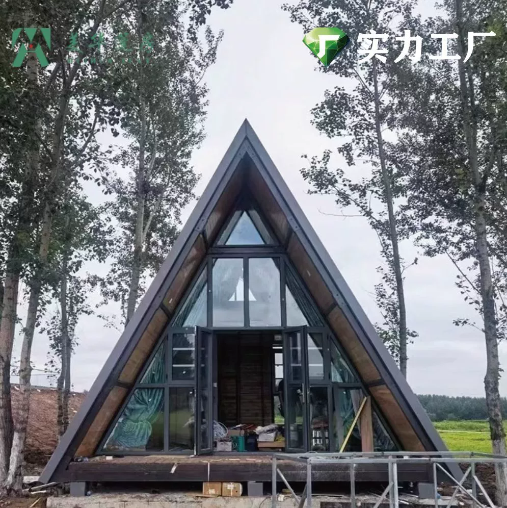 Outdoor anticorrosion wood courtyard assembly garden wooden house can be accommodated mobile wooden house B&B pavilion Internet beauties wooden house