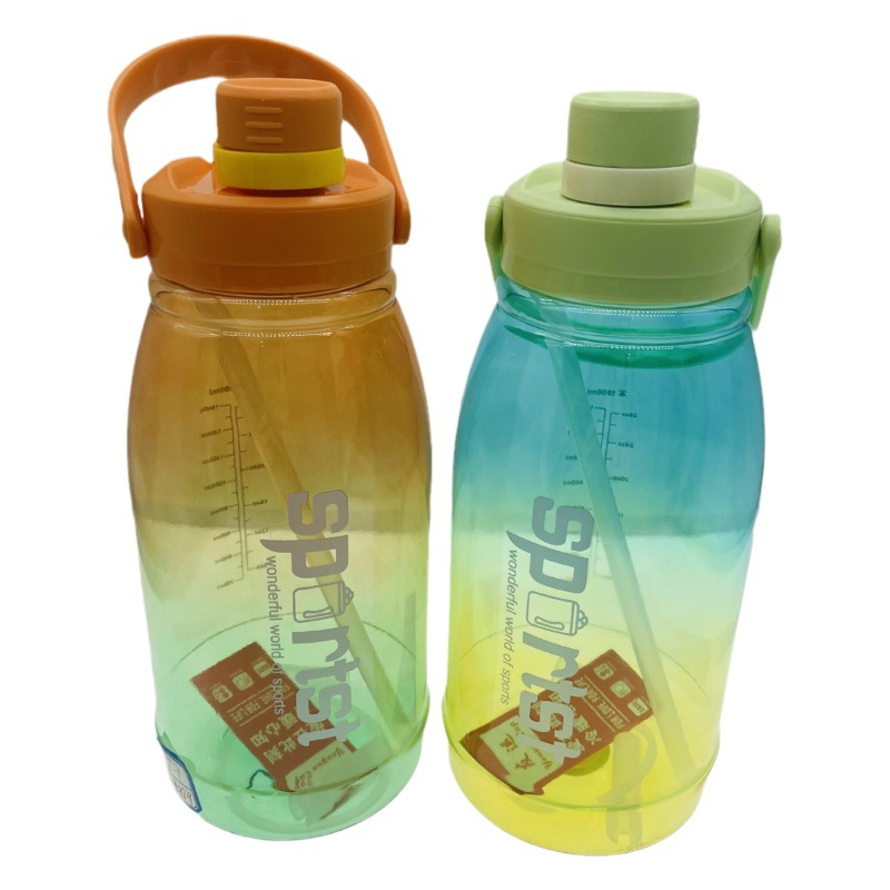 Youyun estudiante taza de agua de plástico colorido deportes al aire libre al por mayor portátil 2000ml espacio taza deportes hervidor al por mayor