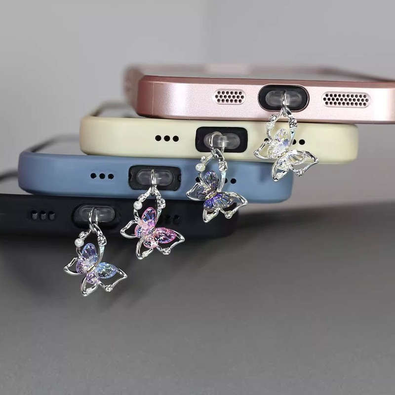 カスタマイズされたかわいい携帯電話防塵プラグプラグチャーム充電ポートダストキャップ携帯電話ペンダント卸売|undefined