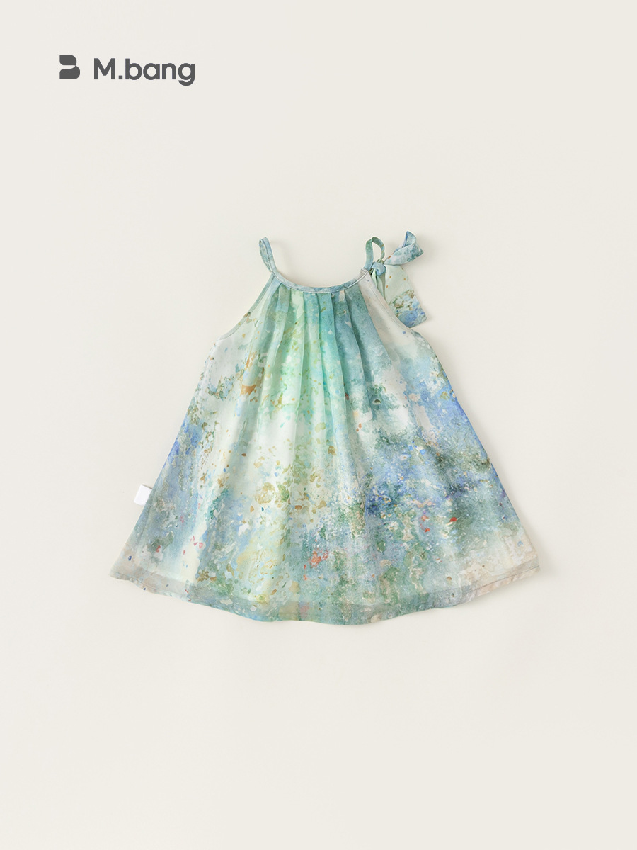 Yubao ropa infantil de niñas vestidos franceses de alta calidad sensación de mareo super inmortal balde de vacaciones vestido para niños