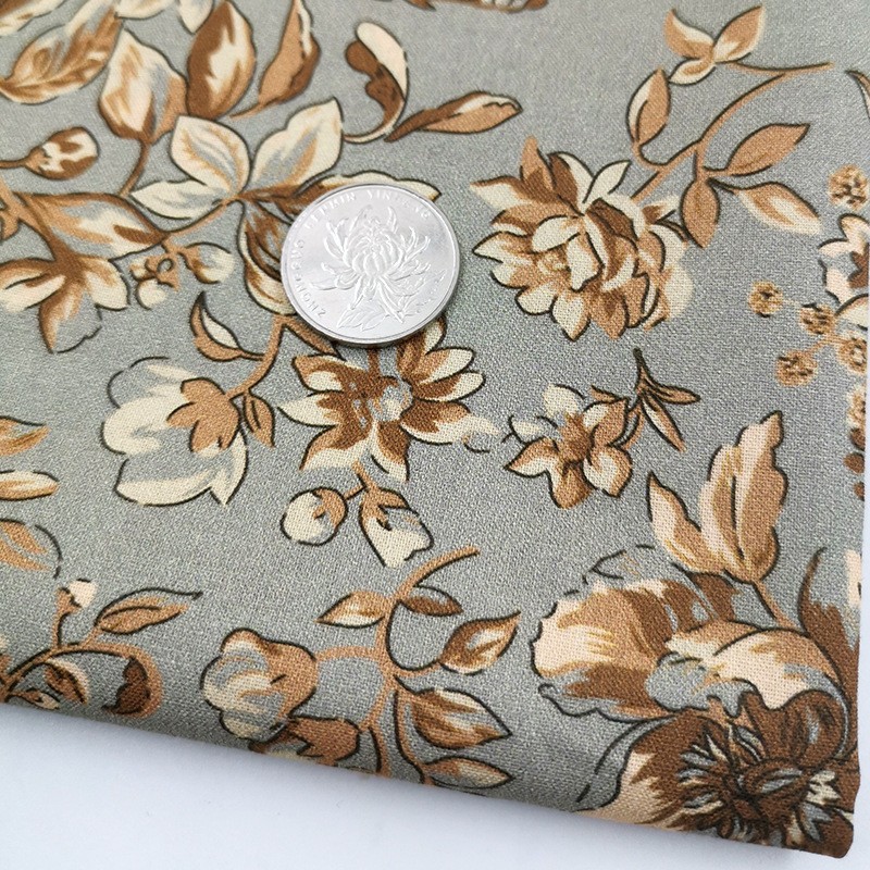 Tela de bordado hecha a mano para patchwork DIY, tela de bordado Lu, tela de bordado de moda, tela floral de algodón para punto de cruz y muñecas.