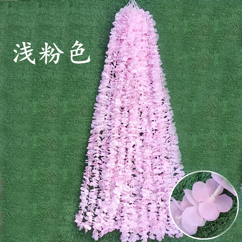 Decoración de la boda flor artificial imitación cadena de orquídeas tiras de flores de glicina decoración de techo de auditorio de bodas plástico orquídea falsa