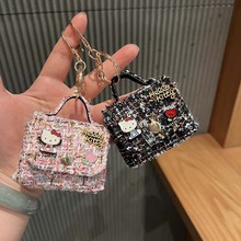 新款轻奢高级感小香风耳机包挂饰甜美少女心百搭挂件潮酷配饰批发