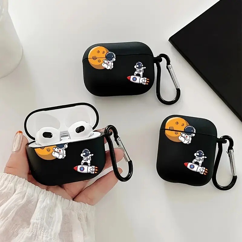 Suitable for Airpods2/Airpodspro3 Headphone Protective Cover Astronaut Apple Bluetooth Protective Cover Anti-Fall Cover