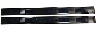 Lamp eyebrow H10: fixed pedals, non-slip pedals, bright - non-slip-pedal-trim-silver-titanium