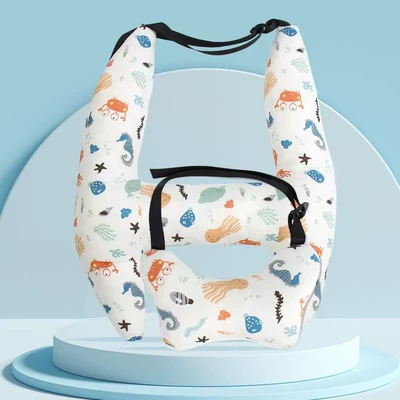 Neck Pillow, Long-Distance Car | Headrest - undersea-animals-neck-pillow