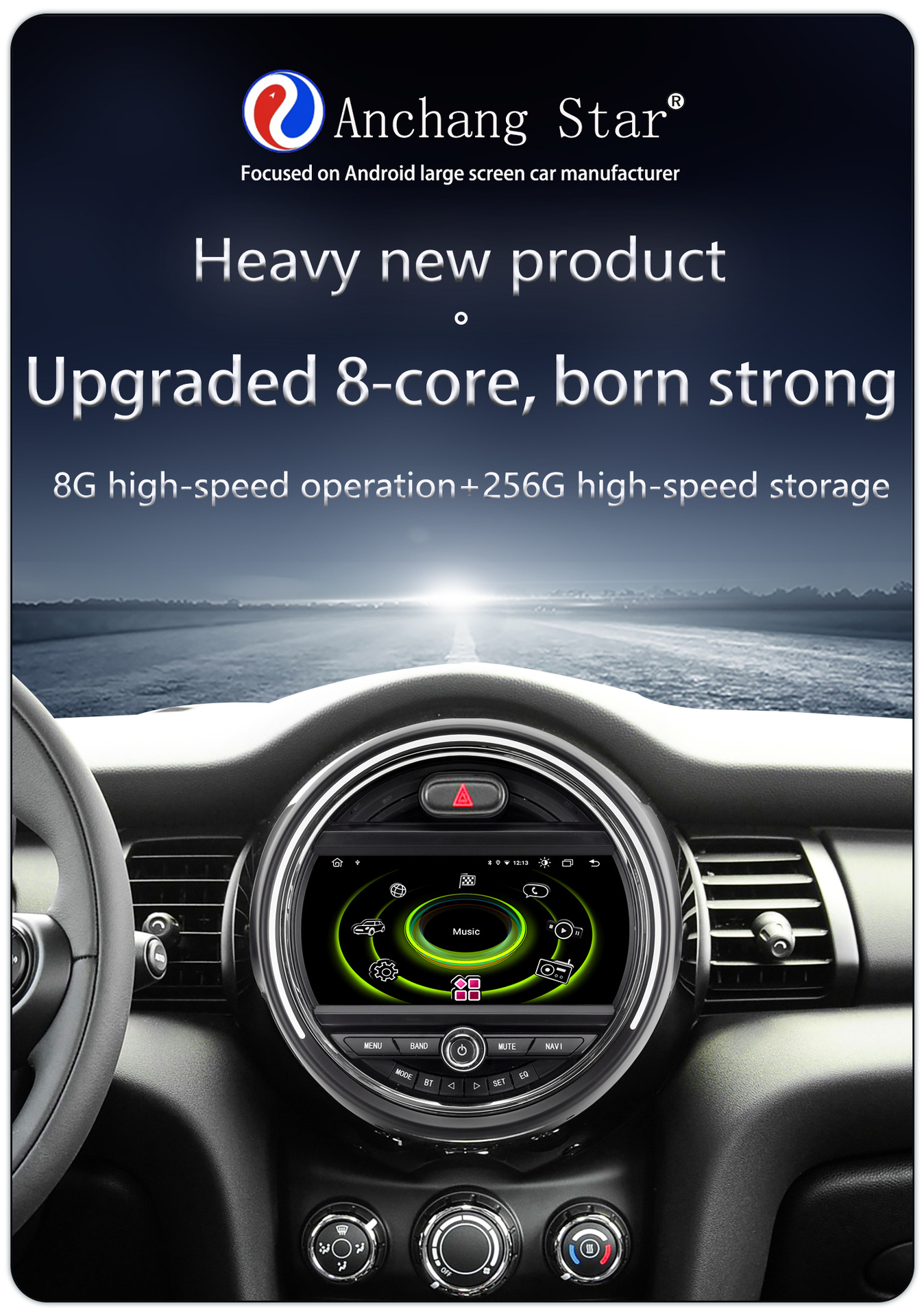Suitable for 9-Inch 15-18 Model Bmw Mini Android Wireless Carplay Car Navigation 360 Panoramic All-In-One Machine