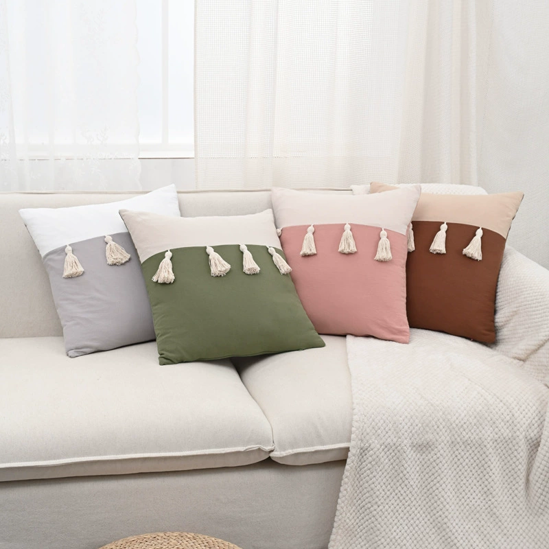 Retro cotton pillow, pillowcase, sofa for bed, American style