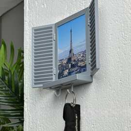 跨境Vista, Photo & key holder远景相框照片收纳盒与钥匙收纳架