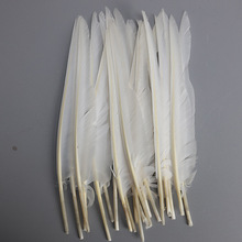 批发白色羽毛28-32cm驼背鹅毛手工diy翅膀装饰帽子服装辅料羽毛