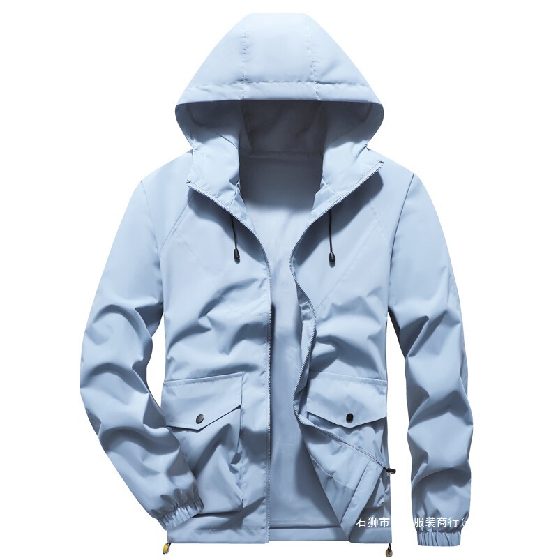 Ruilu [Manufacturer] Men's Jacket Spring and Autumn Korean Style Trendy Hooded Loose Youth New Jacket Men's Jacket