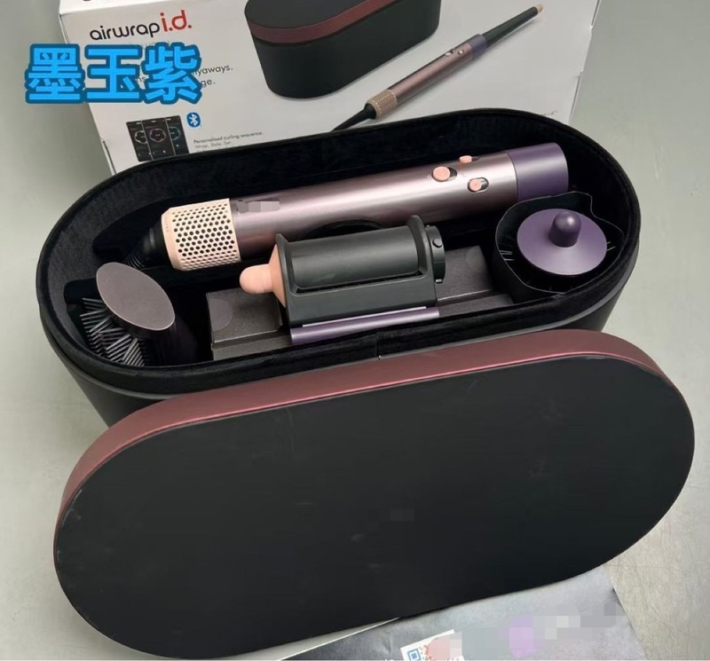 跨境同款HS08 戴-深智能自动卷发棒吹风发神器卷发棒蓝牙版本欧规|undefined