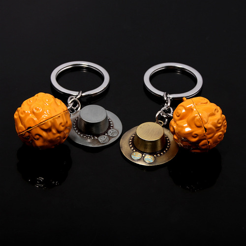 Devil Fruit Pendant One Piece Ace Burns Luffy Rubber Luo Surgery White Beard Shocking Fruit Keychain
